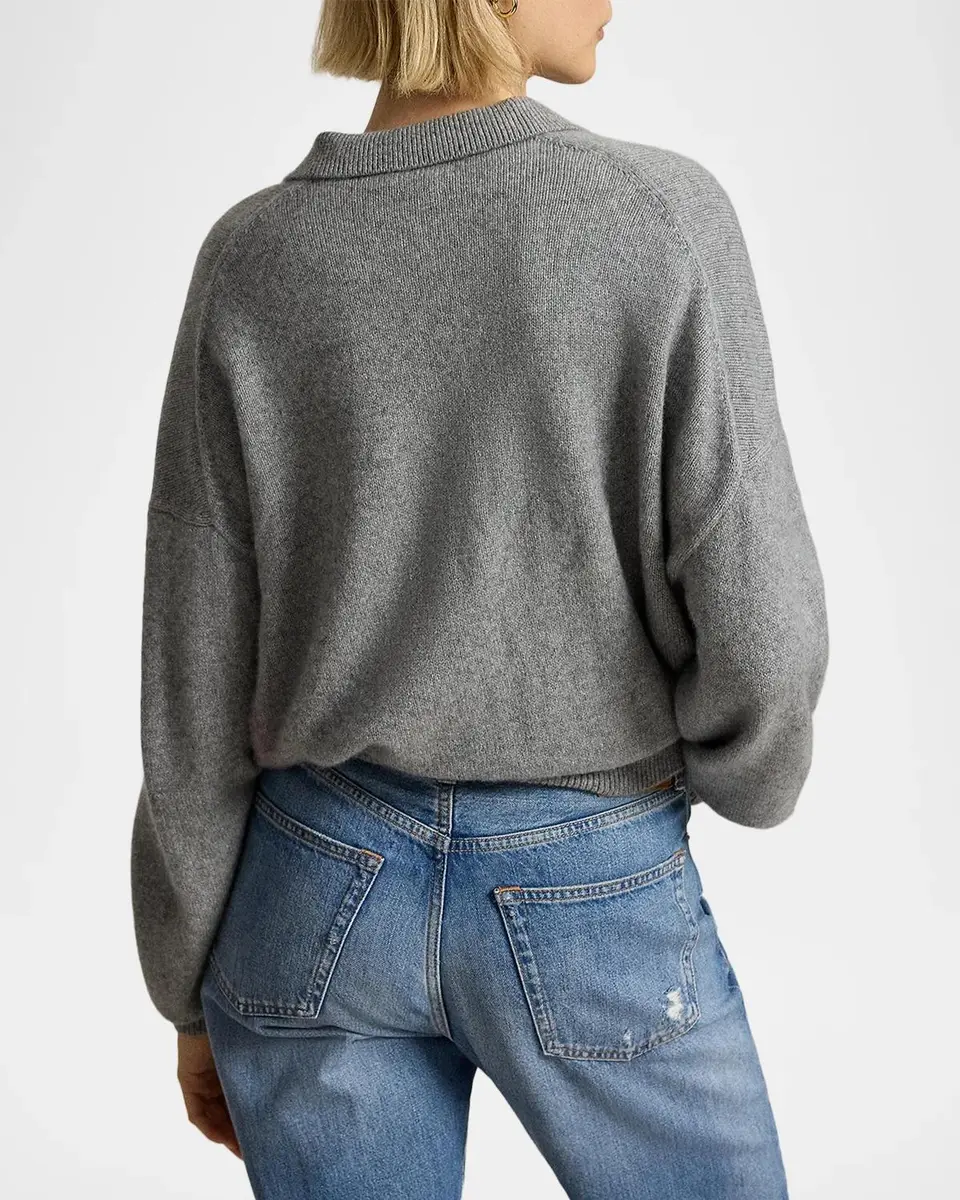 Polo Ralph Lauren Polo-Collar Cashmere Sweater | Thumbnail 3 Polo Ralph Lauren Polo-Collar Cashmere Sweater | Thumbnail 3