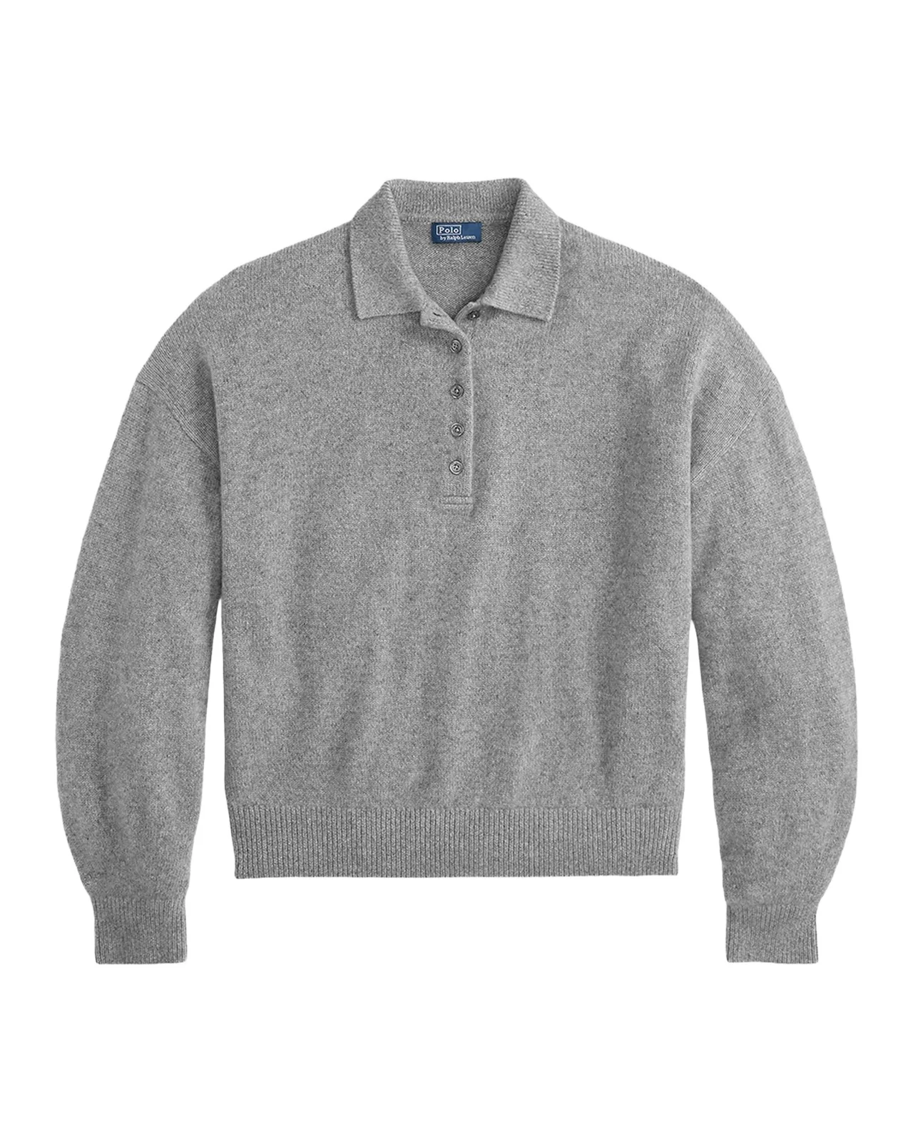 Polo-Collar Cashmere Sweater
