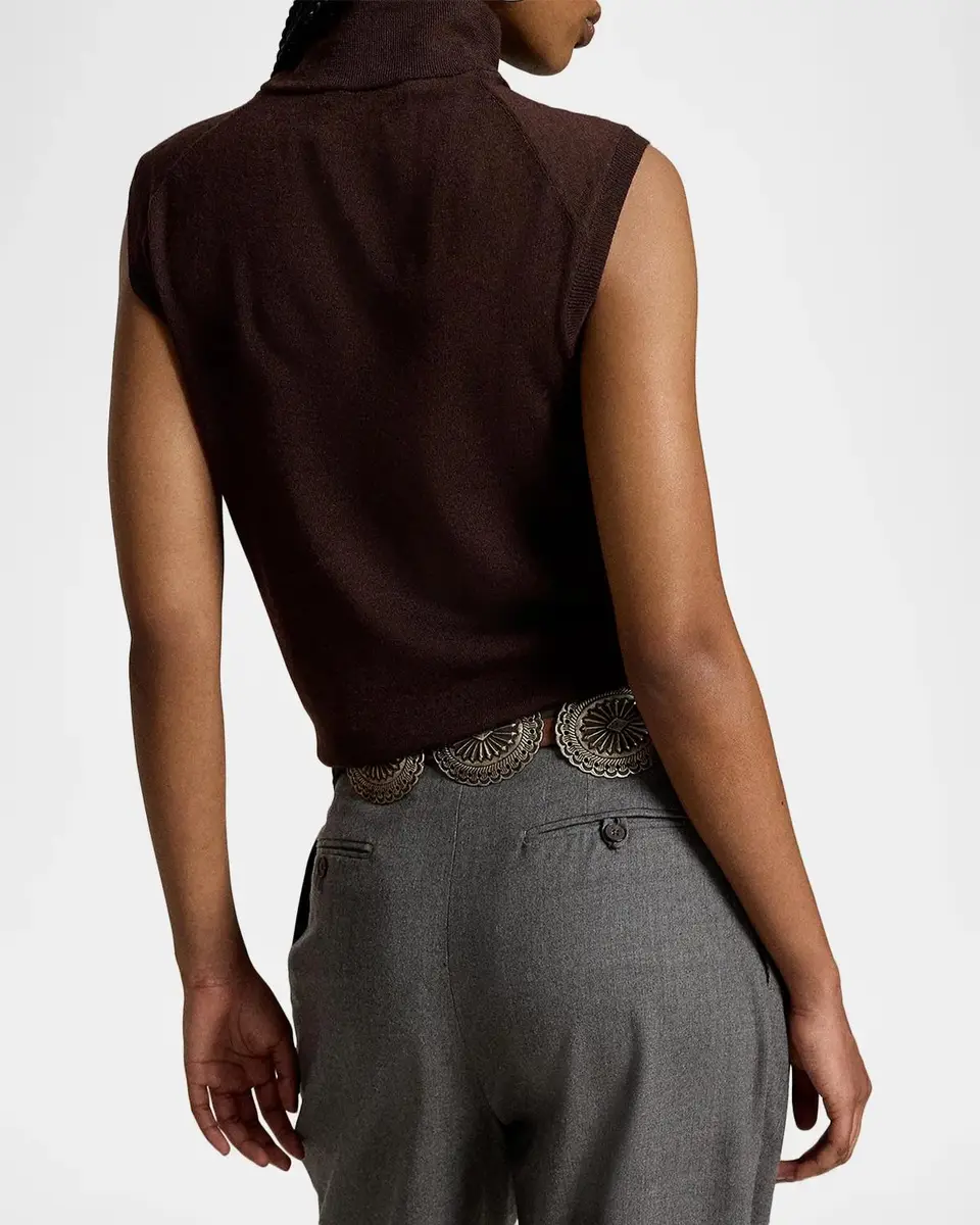 Polo Ralph Lauren Wool Turtleneck Sleeveless Sweater | Thumbnail 3 Polo Ralph Lauren Wool Turtleneck Sleeveless Sweater | Thumbnail 3