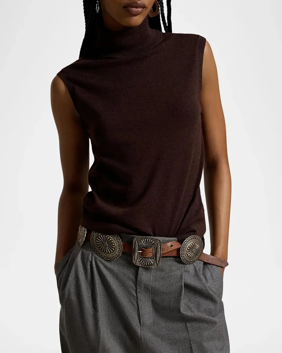 Polo Ralph Lauren Wool Turtleneck Sleeveless Sweater | Thumbnail 4 Polo Ralph Lauren Wool Turtleneck Sleeveless Sweater | Thumbnail 4