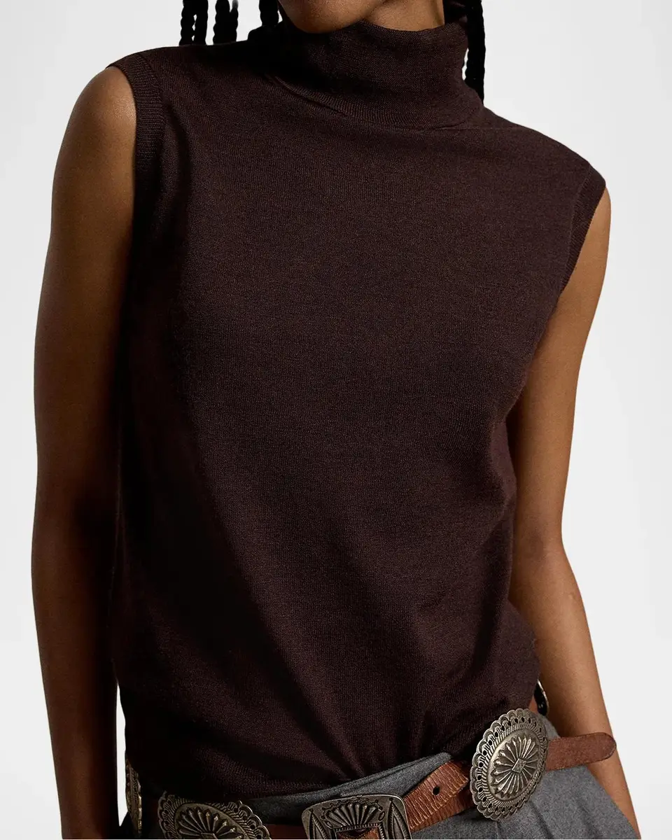 Polo Ralph Lauren Wool Turtleneck Sleeveless Sweater | Thumbnail 5 Polo Ralph Lauren Wool Turtleneck Sleeveless Sweater | Thumbnail 5