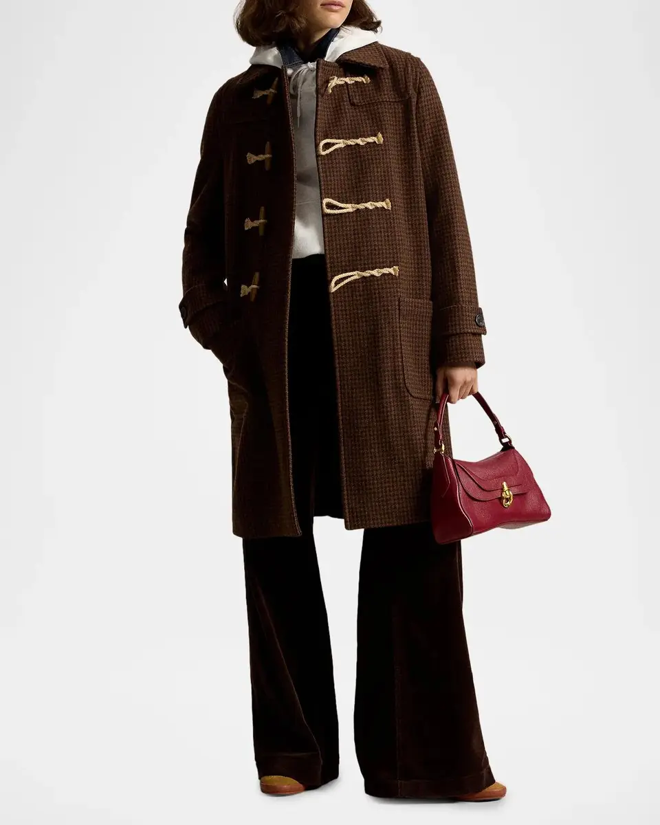 Polo Ralph Lauren Houndstooth Wool Toggle Coat | Thumbnail 2 Polo Ralph Lauren Houndstooth Wool Toggle Coat | Thumbnail 2