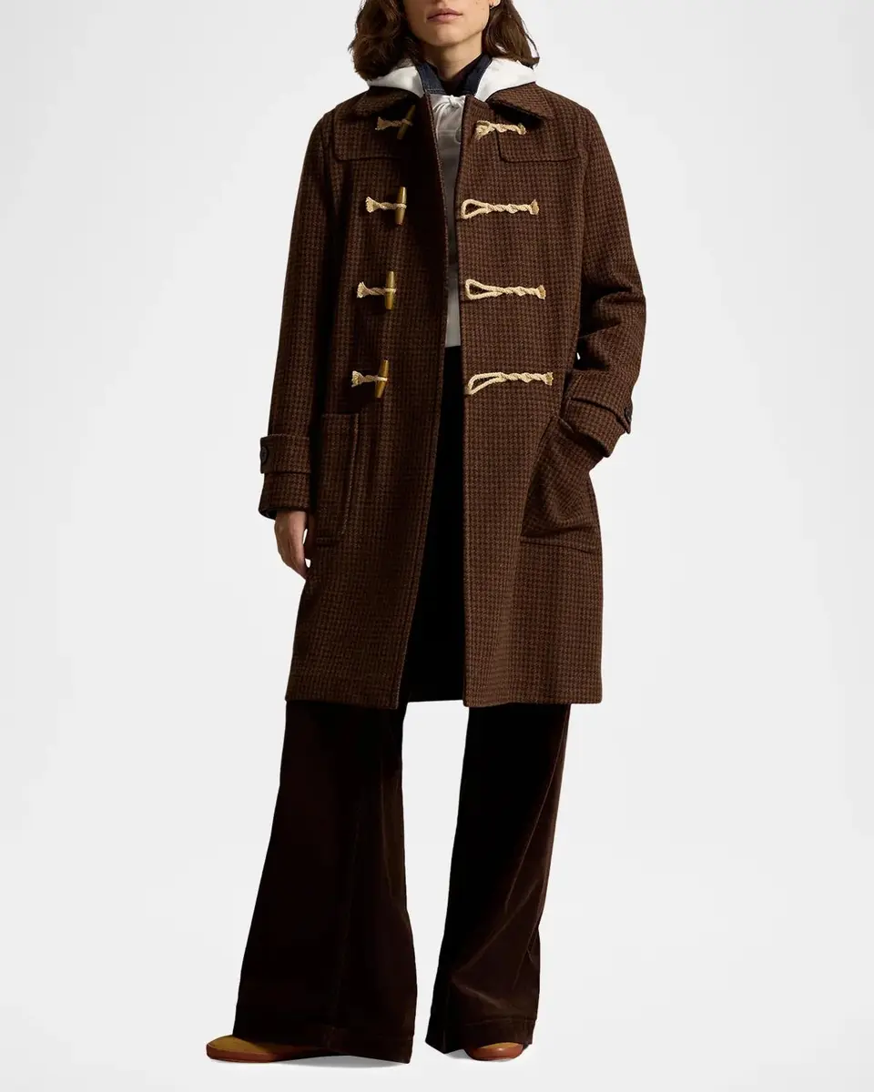 Polo Ralph Lauren Houndstooth Wool Toggle Coat | Thumbnail 4 Polo Ralph Lauren Houndstooth Wool Toggle Coat | Thumbnail 4