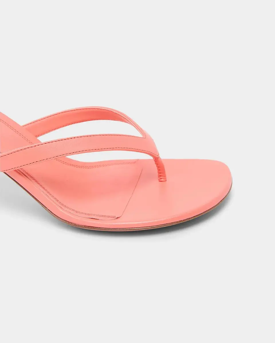 Amina Muaddi Juliette 70MM Leather Trumpet Heel Sandals | Thumbnail 3 Amina Muaddi Juliette 70MM Leather Trumpet Heel Sandals | Thumbnail 3