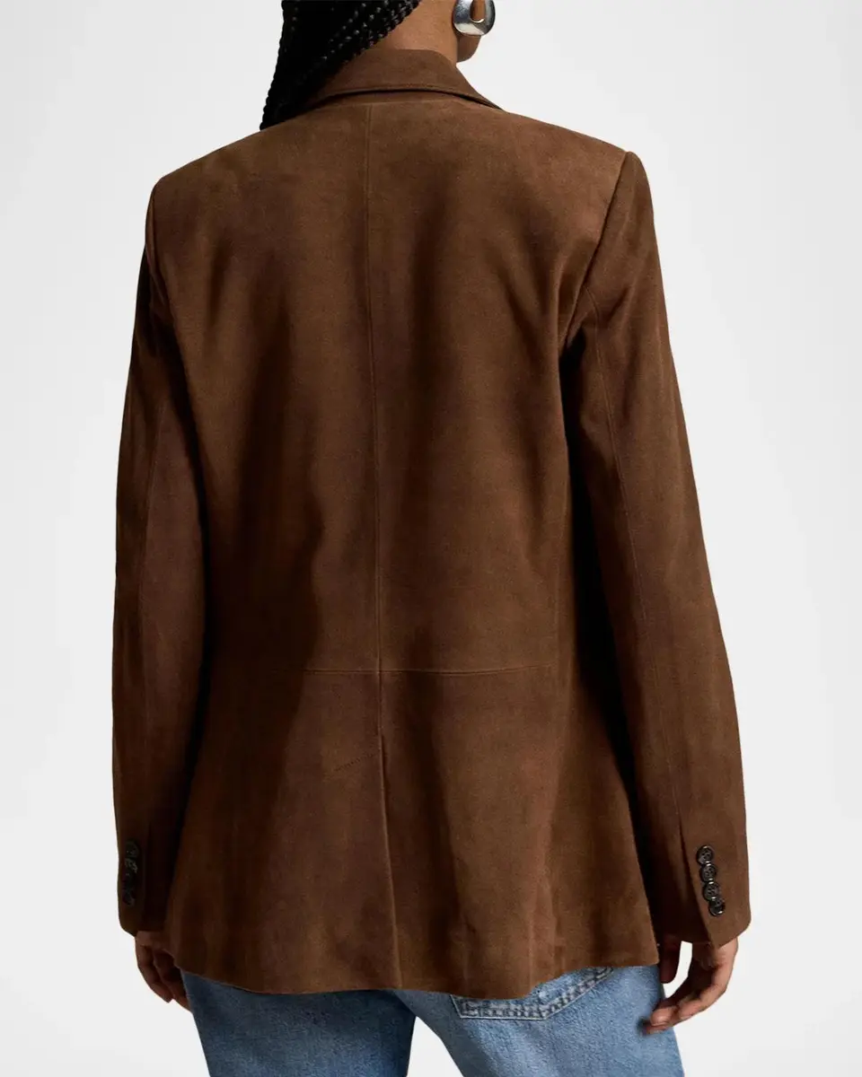 Polo Ralph Lauren Single-Breasted Suede Blazer | Thumbnail 3