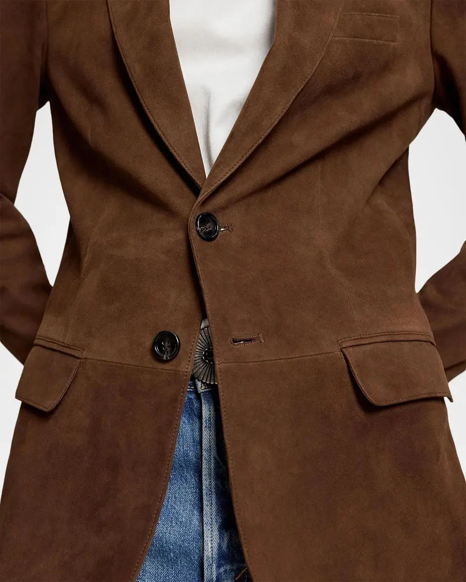 Polo Ralph Lauren Single-Breasted Suede Blazer | Thumbnail 5