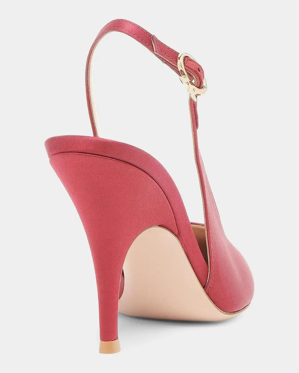 Gianvito Rossi Sofia 70MM Satin Slingback Pumps | Thumbnail 2 Gianvito Rossi Sofia 70MM Satin Slingback Pumps | Thumbnail 2