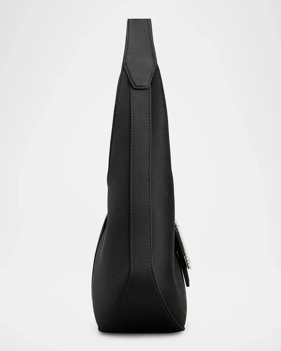 Roger Vivier Pilgrim Satin Hobo Bag | Thumbnail 4 Roger Vivier Pilgrim Satin Hobo Bag | Thumbnail 4