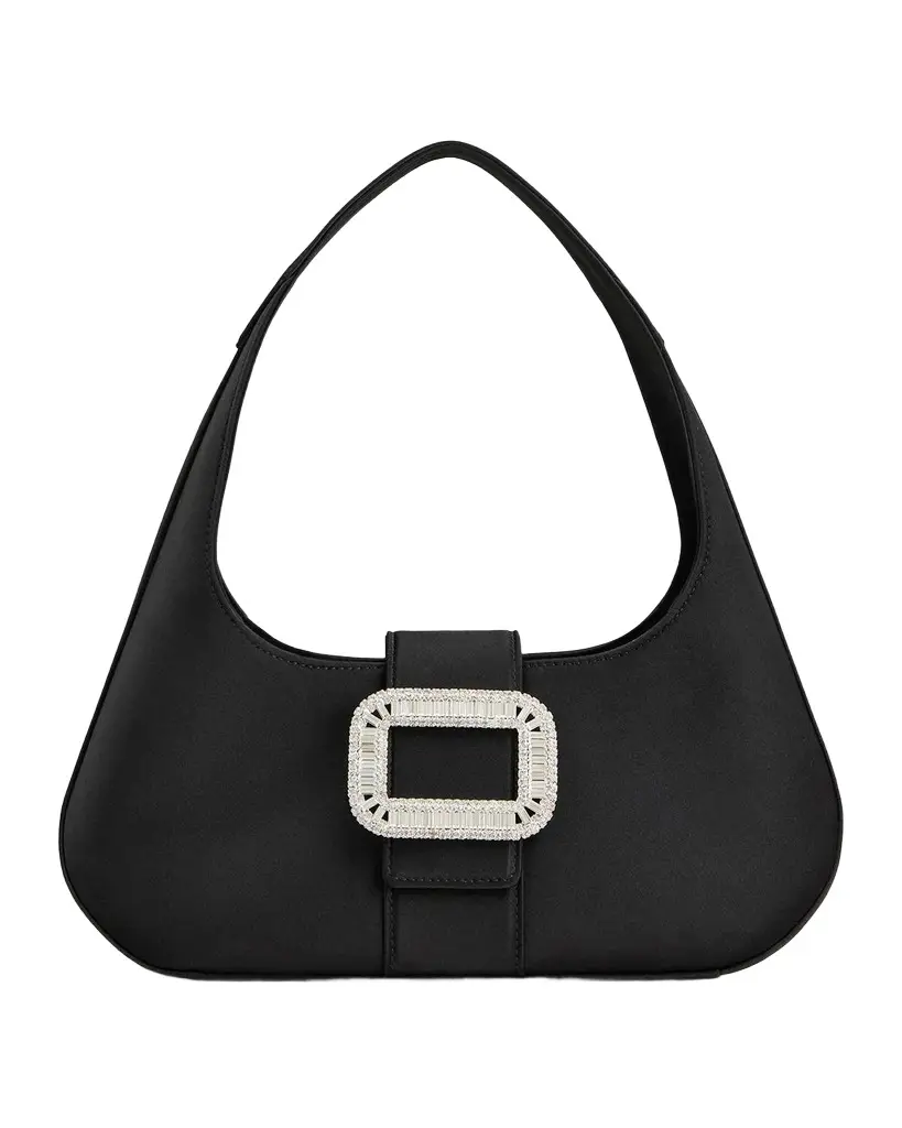 Roger Vivier Pilgrim Satin Hobo Bag