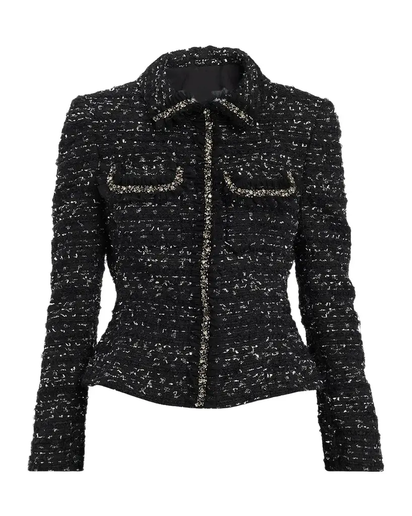 Beaded Metallic Boucle Jacket Beaded Metallic Boucle Jacket