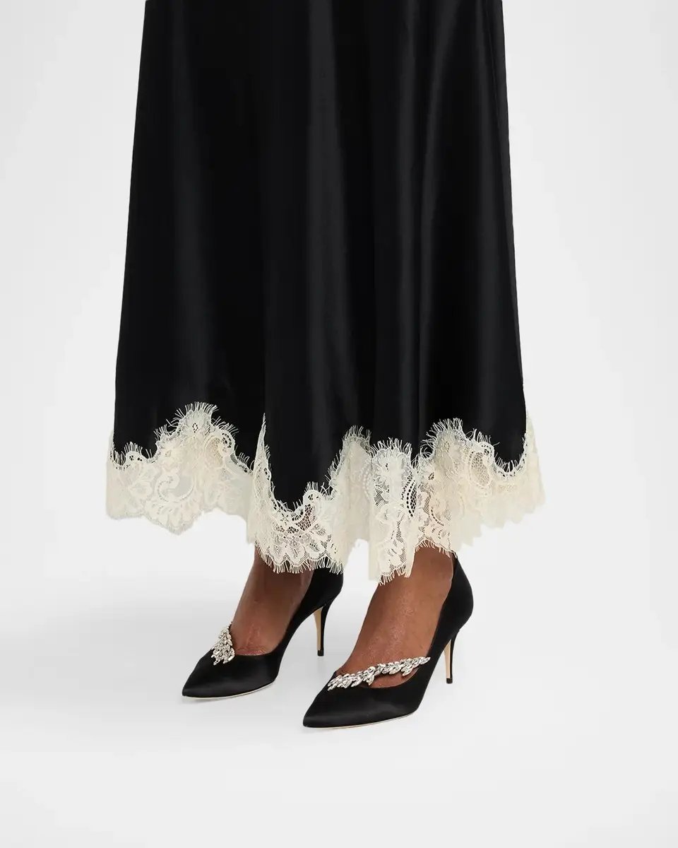 Manolo Blahnik Nadira Jeweled Satin 70mm Pumps | Thumbnail 2 Manolo Blahnik Nadira Jeweled Satin 70mm Pumps | Thumbnail 2