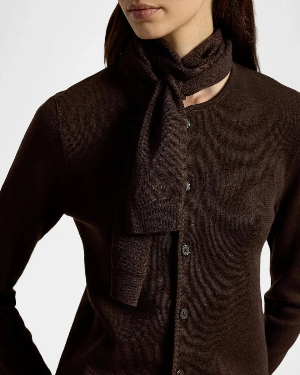 Polo Ralph Lauren Tie-Scarf Wool Cardigan | Thumbnail 5
