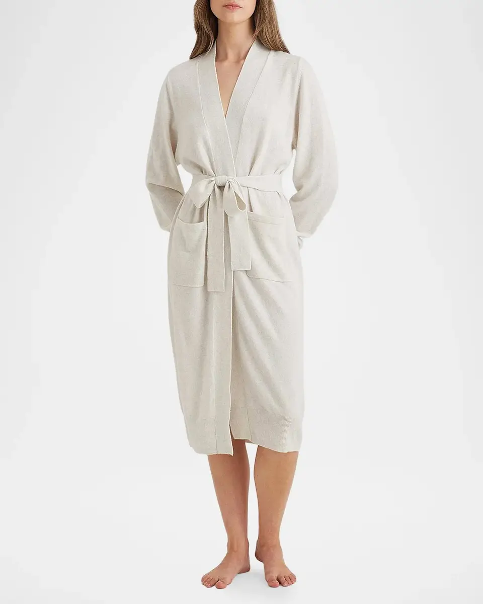 Papinelle Lightweight Cashmere Robe | Thumbnail 4 Papinelle Lightweight Cashmere Robe | Thumbnail 4
