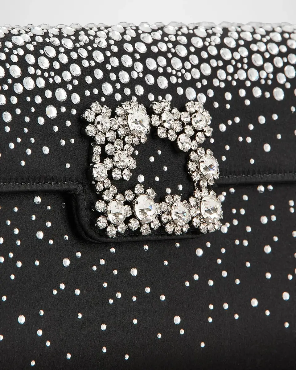 Roger Vivier Crystal Satin Envelope Clutch Bag | Thumbnail 3 Roger Vivier Crystal Satin Envelope Clutch Bag | Thumbnail 3