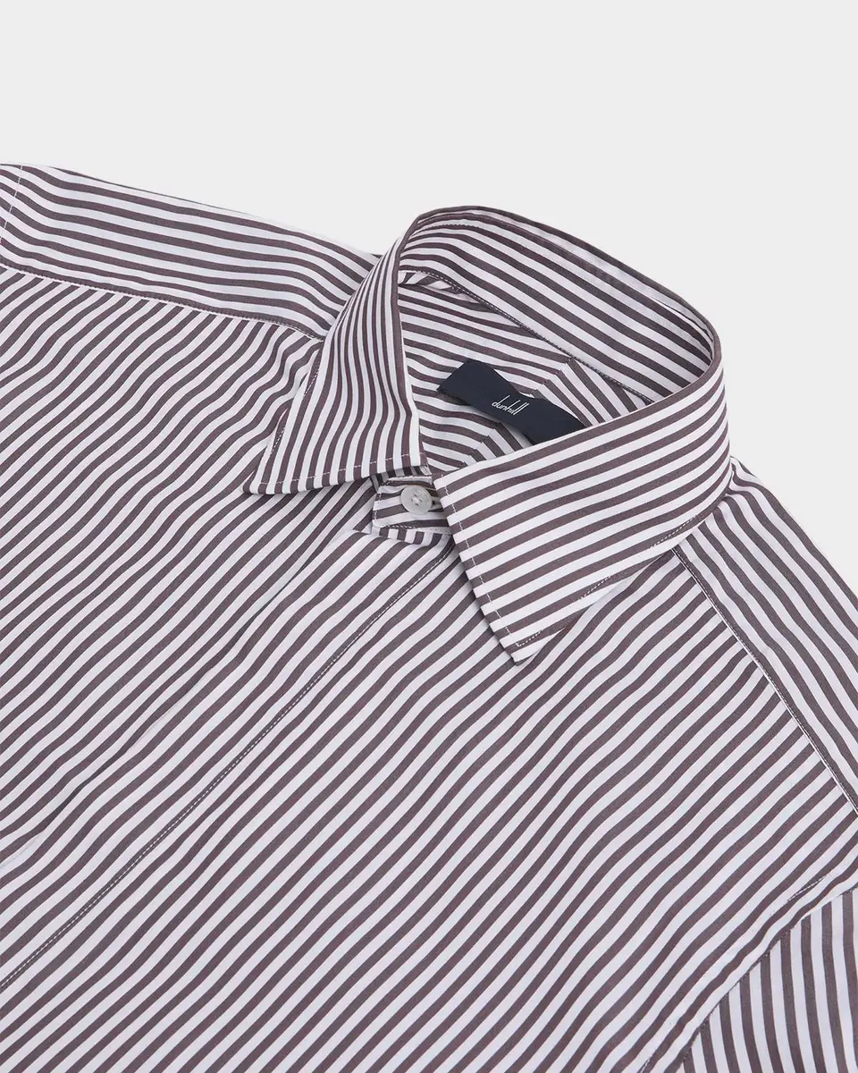 dunhill Men's Cotton & Silk Bengal Stripe Dress Shirt | Thumbnail 2 dunhill Men's Cotton & Silk Bengal Stripe Dress Shirt | Thumbnail 2