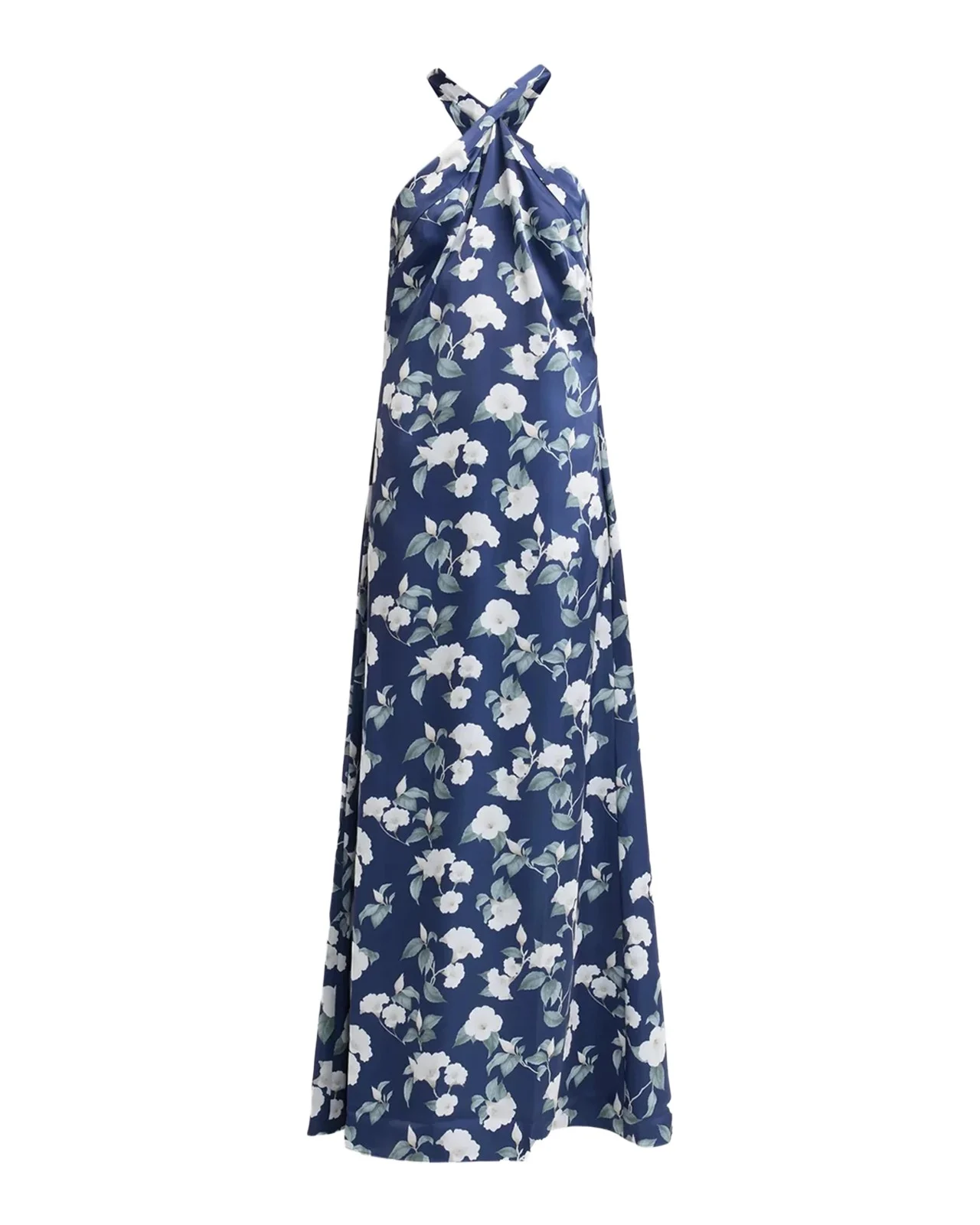 SACHIN & BABI Laurant Floral Print Halterneck Gown