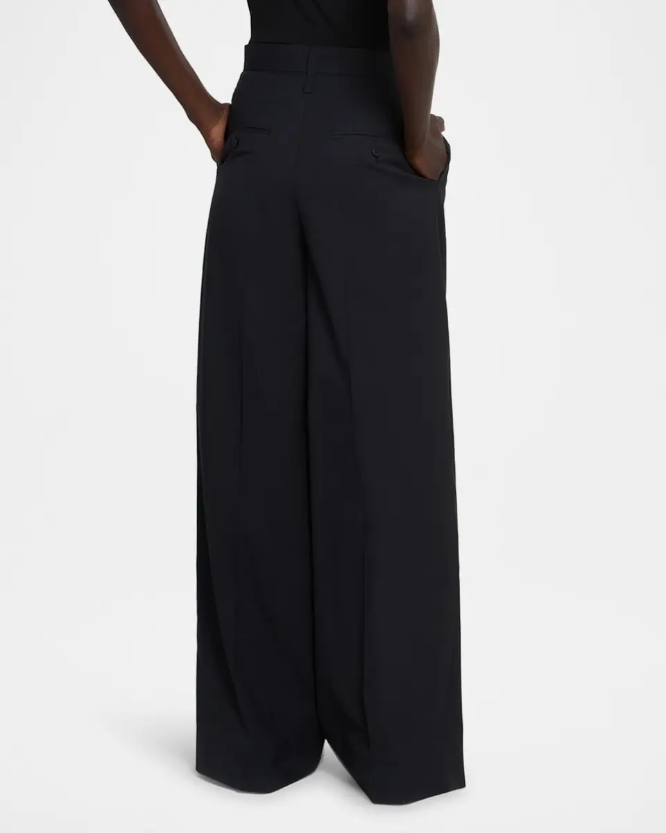 Issey Miyake Honest Ensemble Wool-Blend Pleated Trousers | Thumbnail 3 Issey Miyake Honest Ensemble Wool-Blend Pleated Trousers | Thumbnail 3