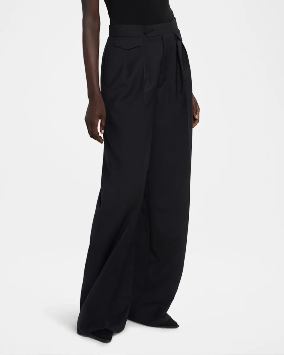 Issey Miyake Honest Ensemble Wool-Blend Pleated Trousers | Thumbnail 5 Issey Miyake Honest Ensemble Wool-Blend Pleated Trousers | Thumbnail 5