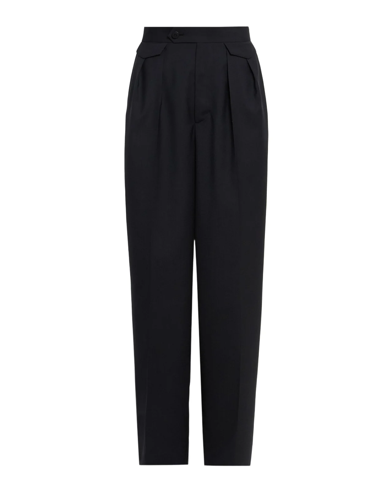 Honest Ensemble Wool-Blend Pleated Trousers