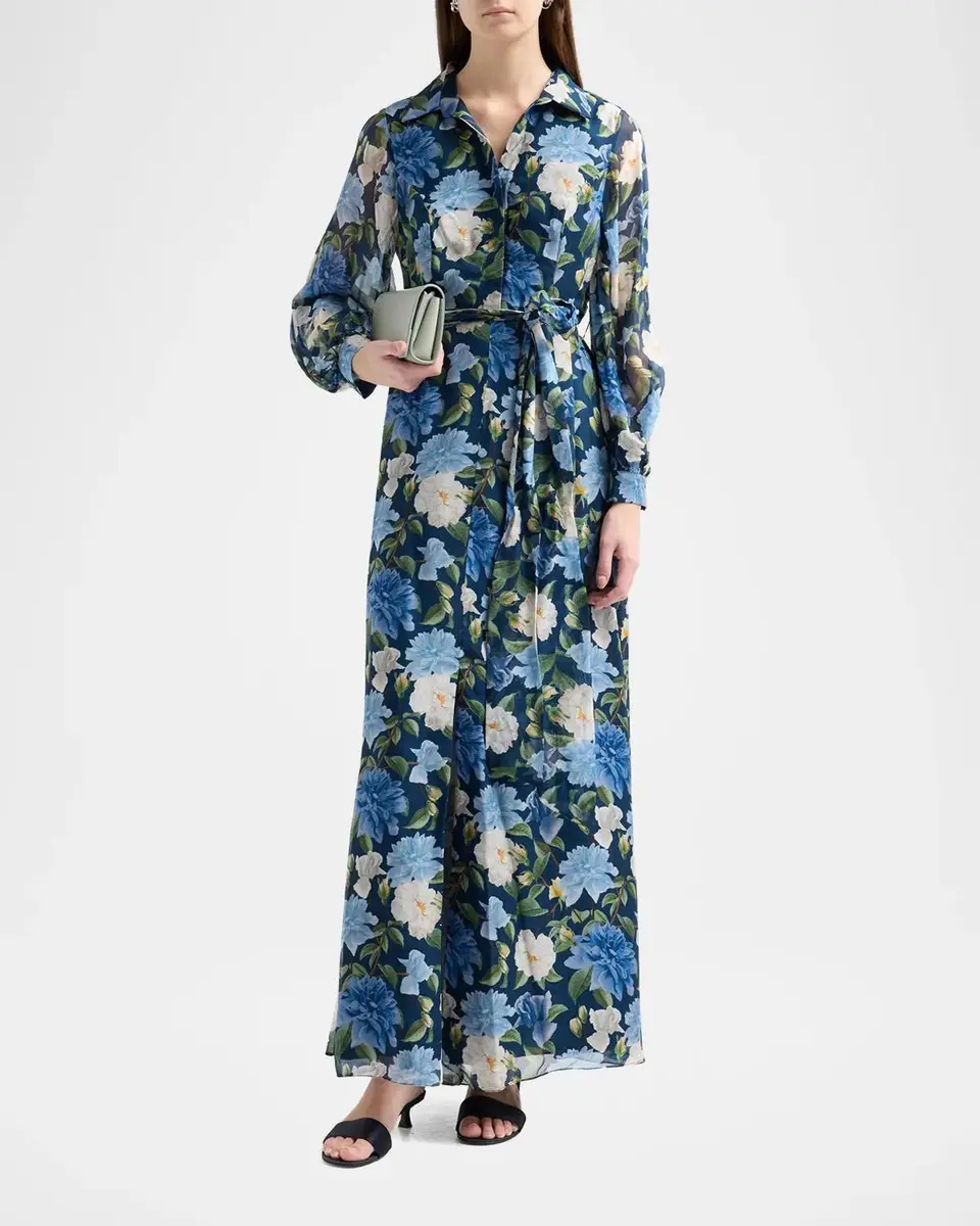 SACHIN & BABI Priscilla Chiffon Shirt Gown | Thumbnail 2 SACHIN & BABI Priscilla Chiffon Shirt Gown | Thumbnail 2