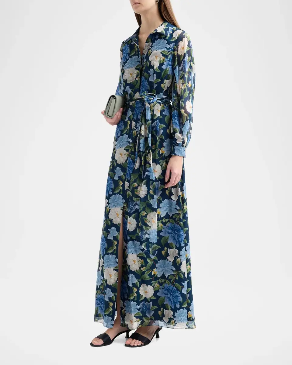 SACHIN & BABI Priscilla Chiffon Shirt Gown | Thumbnail 4 SACHIN & BABI Priscilla Chiffon Shirt Gown | Thumbnail 4