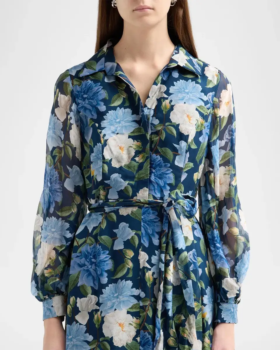 SACHIN & BABI Priscilla Chiffon Shirt Gown | Thumbnail 5 SACHIN & BABI Priscilla Chiffon Shirt Gown | Thumbnail 5
