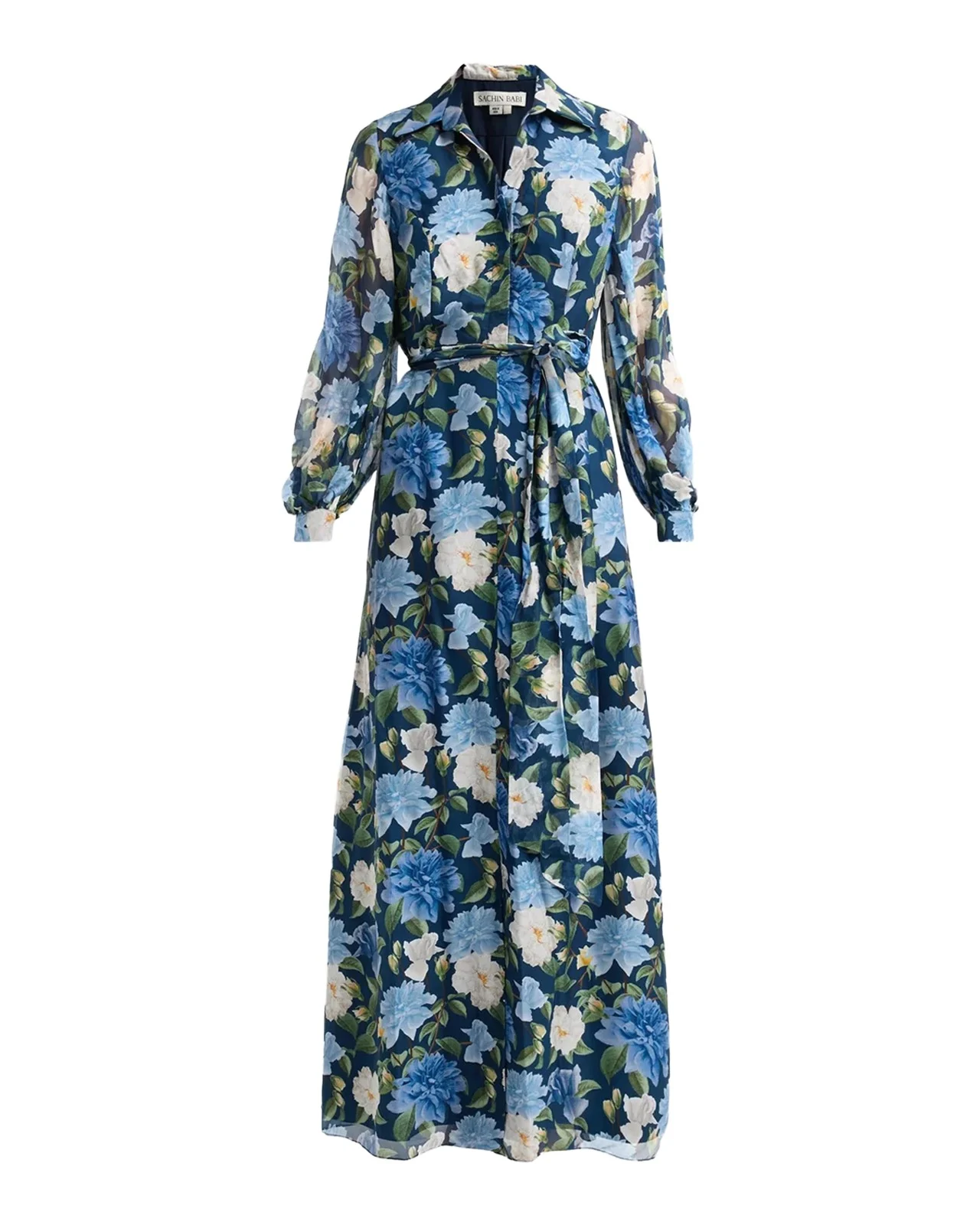 SACHIN & BABI Priscilla Chiffon Shirt Gown