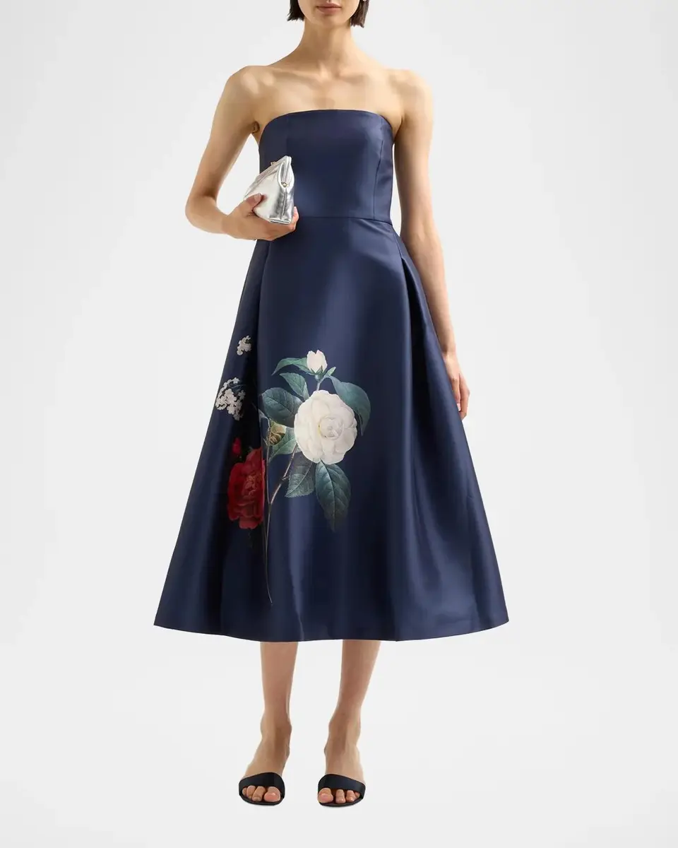 SACHIN & BABI Shay Strapless Tea-Length Dress | Thumbnail 2 SACHIN & BABI Shay Strapless Tea-Length Dress | Thumbnail 2