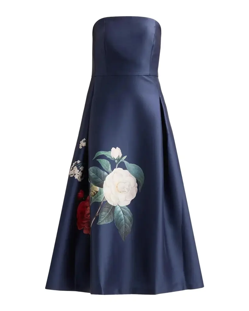 Shay Strapless Tea-Length Dress Shay Strapless Tea-Length Dress