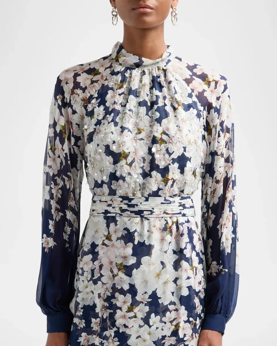 SACHIN & BABI Valeria Floral Print Embellished Gown | Thumbnail 5 SACHIN & BABI Valeria Floral Print Embellished Gown | Thumbnail 5