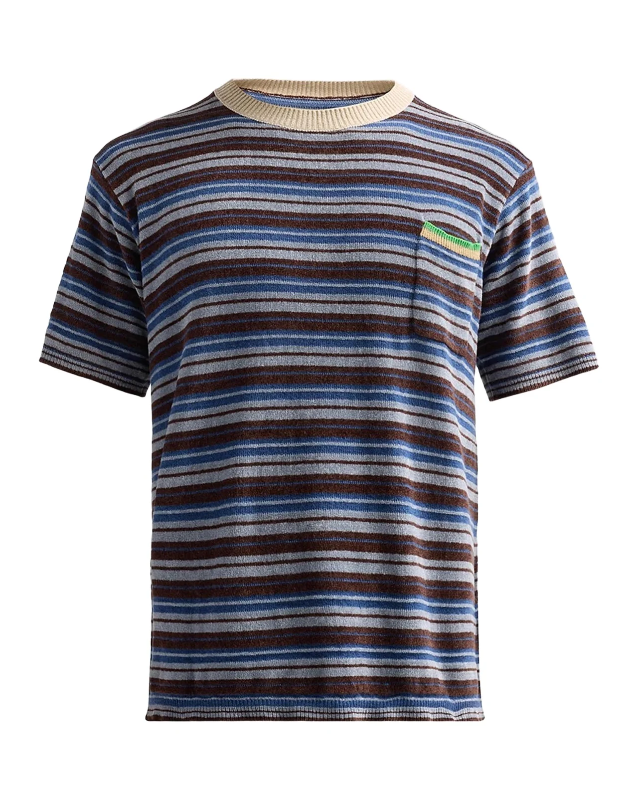Maison Margiela Men's Striped Knit Crewneck T-Shirt