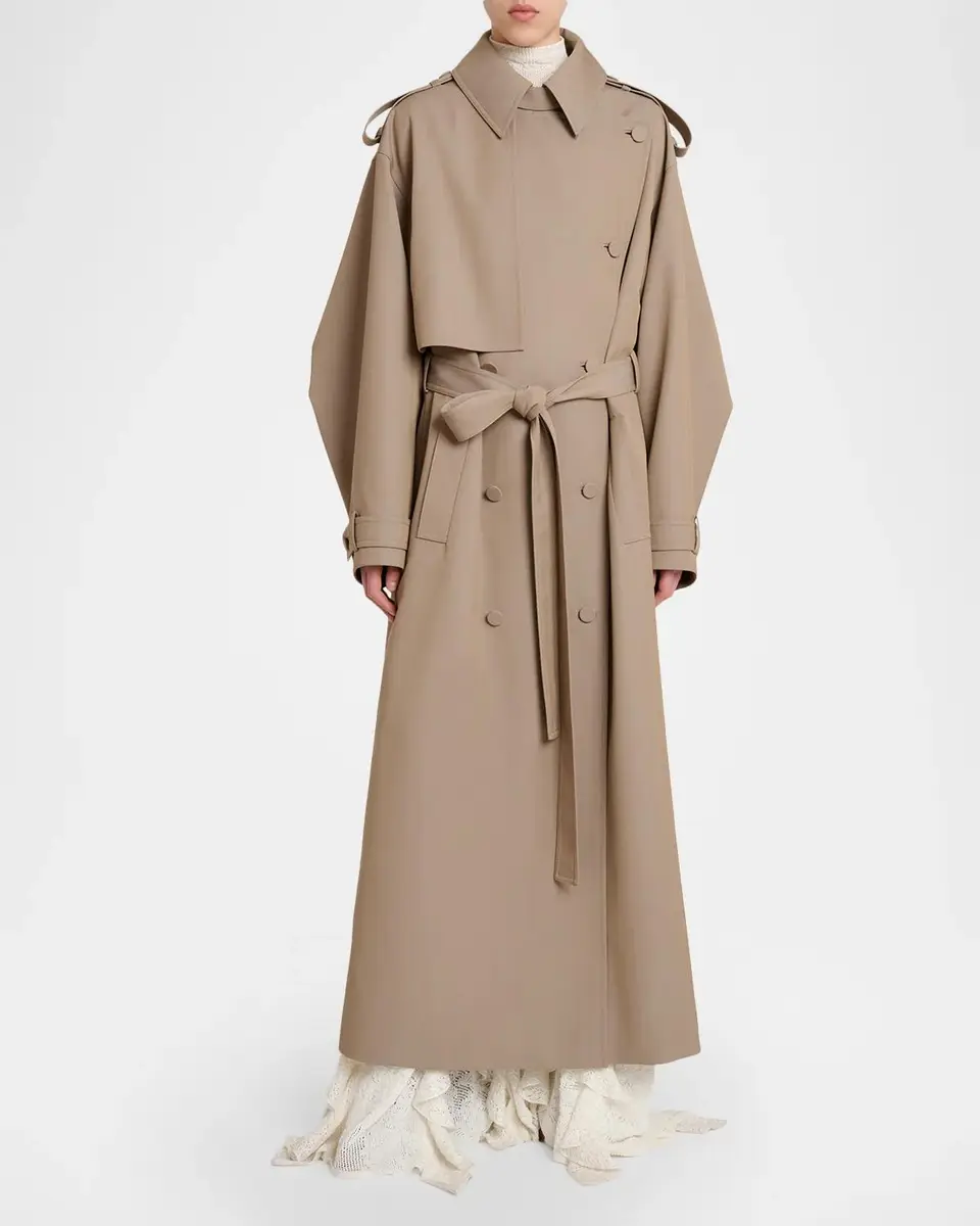 Gabriela Hearst Tellus Belted Long Trench Coat | Thumbnail 2