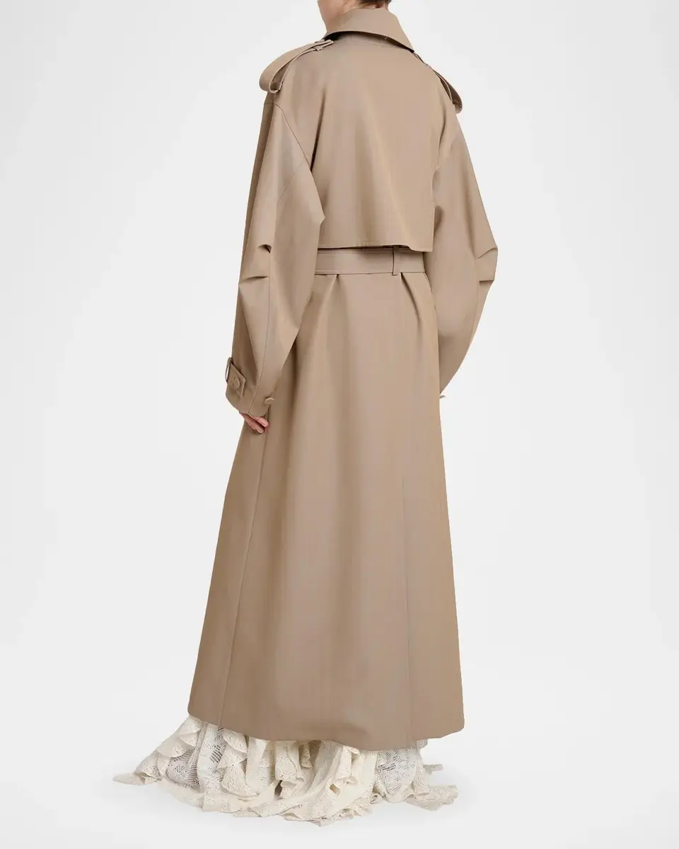 Gabriela Hearst Tellus Belted Long Trench Coat | Thumbnail 3