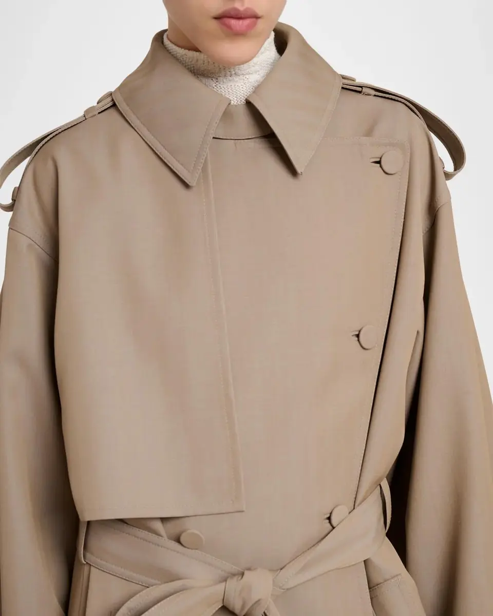 Gabriela Hearst Tellus Belted Long Trench Coat | Thumbnail 5