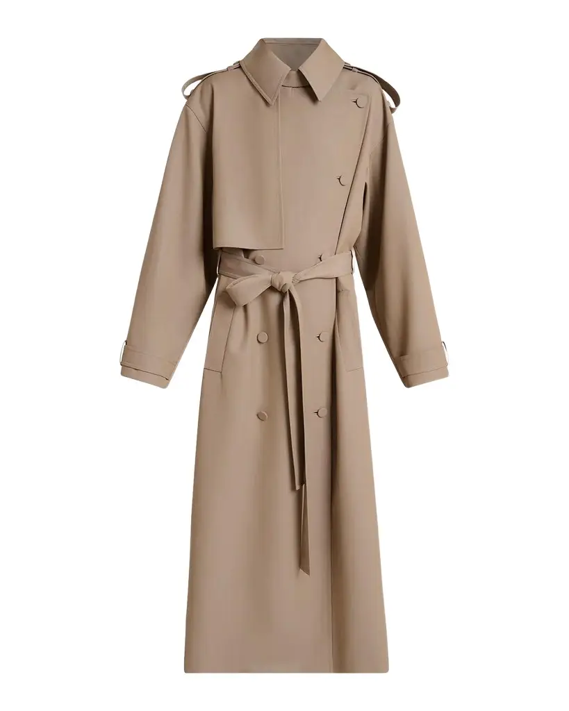 Gabriela Hearst Tellus Belted Long Trench Coat