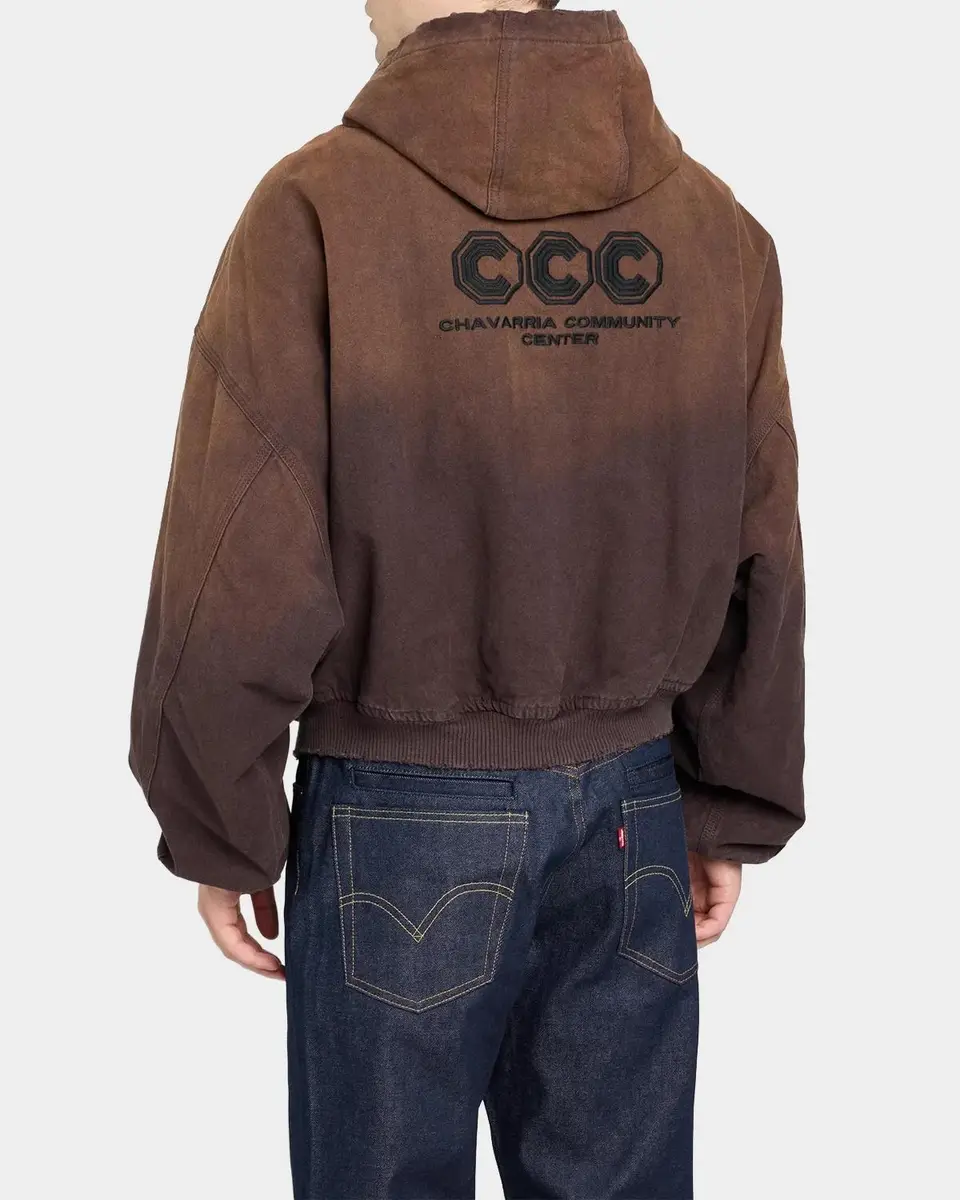 Willy Chavarria Men's Faux Suede Tonal Ombré Jacket | Thumbnail 3
