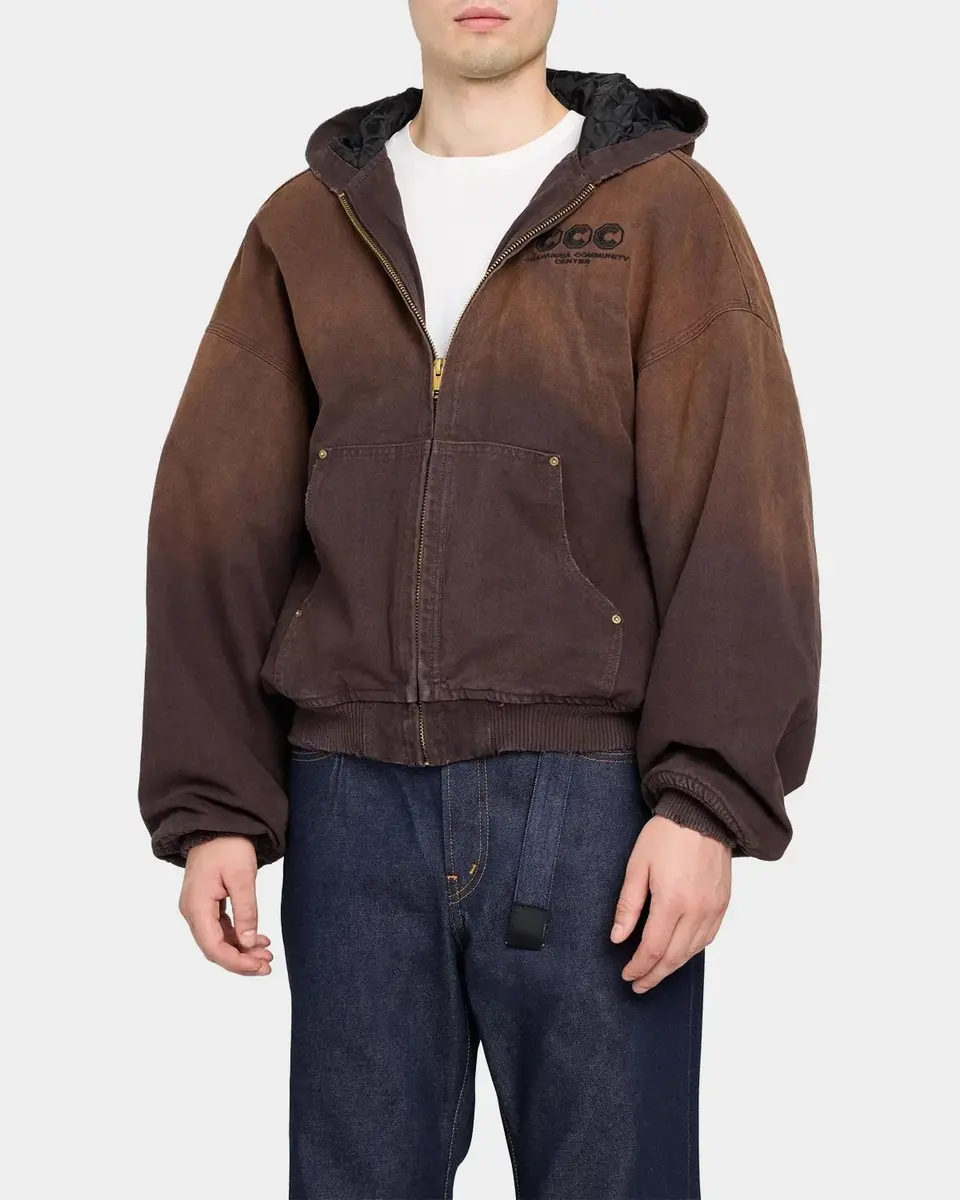 Willy Chavarria Men's Faux Suede Tonal Ombré Jacket | Thumbnail 4