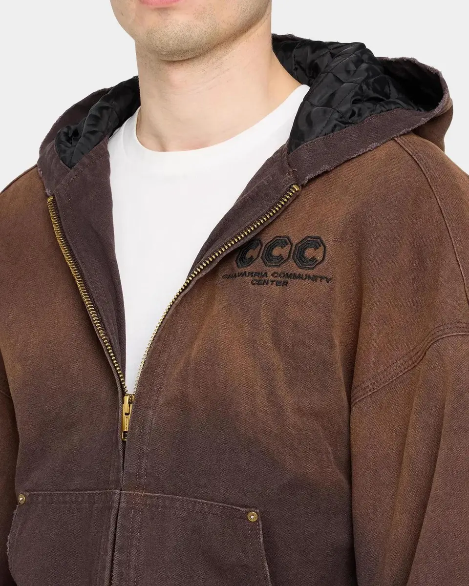 Willy Chavarria Men's Faux Suede Tonal Ombré Jacket | Thumbnail 5
