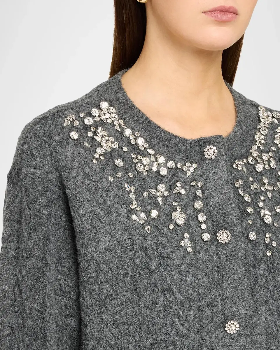 Generation Love Glenda Crystal Cable Cardigan | Thumbnail 5 Generation Love Glenda Crystal Cable Cardigan | Thumbnail 5