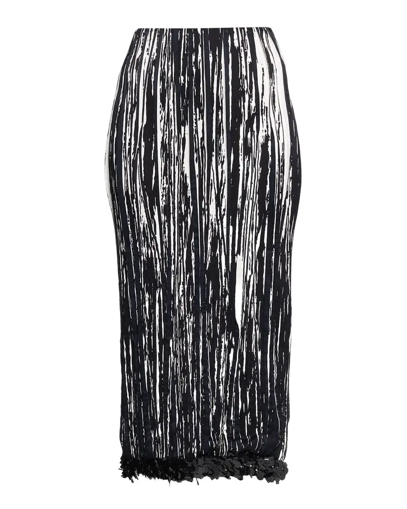 Brandon Maxwell Sinclair Sequin-Trim Midi Pencil Skirt