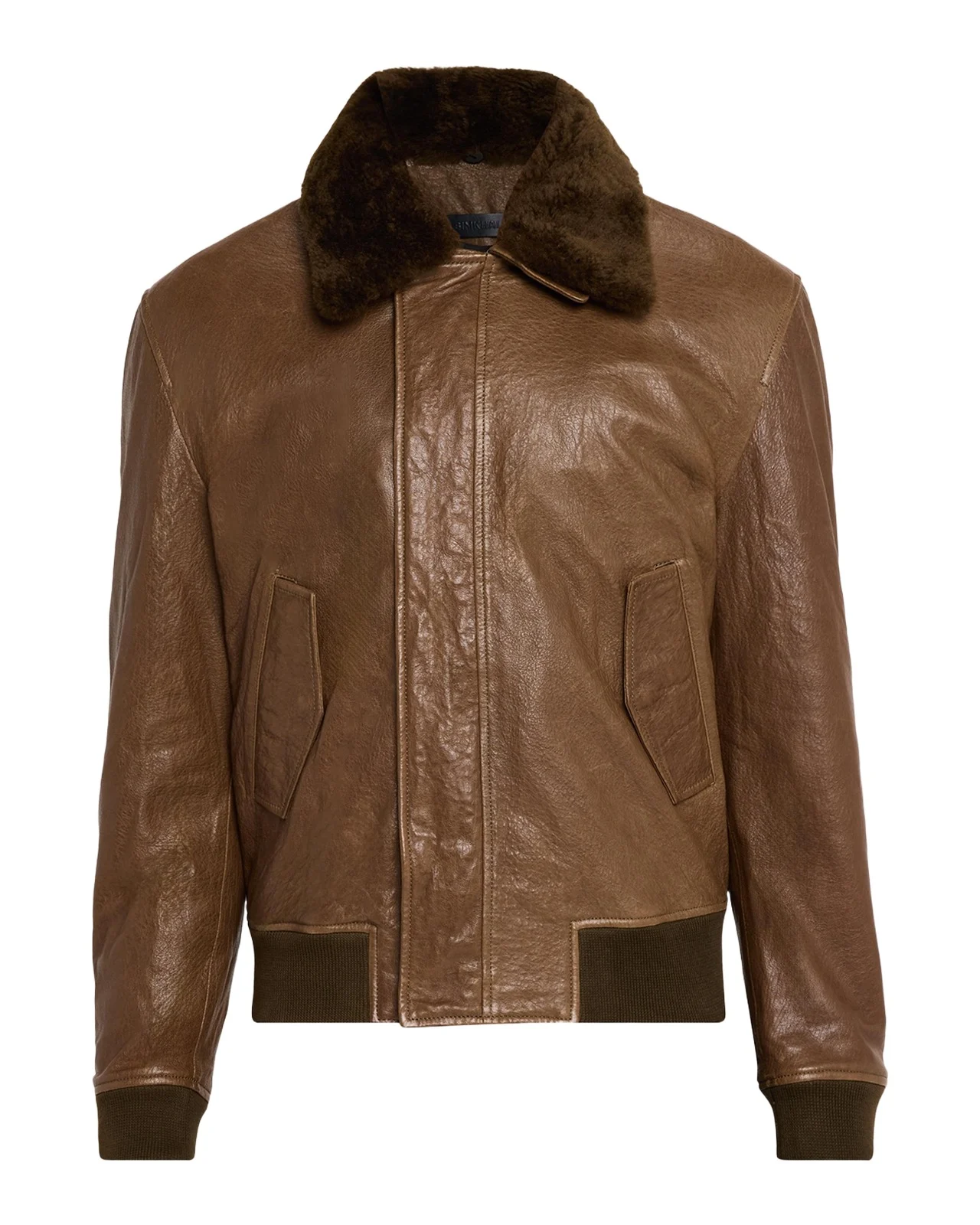 Men's Anderson Shearling-Collar Leather Jacket Men's Anderson Shearling-Collar Leather Jacket