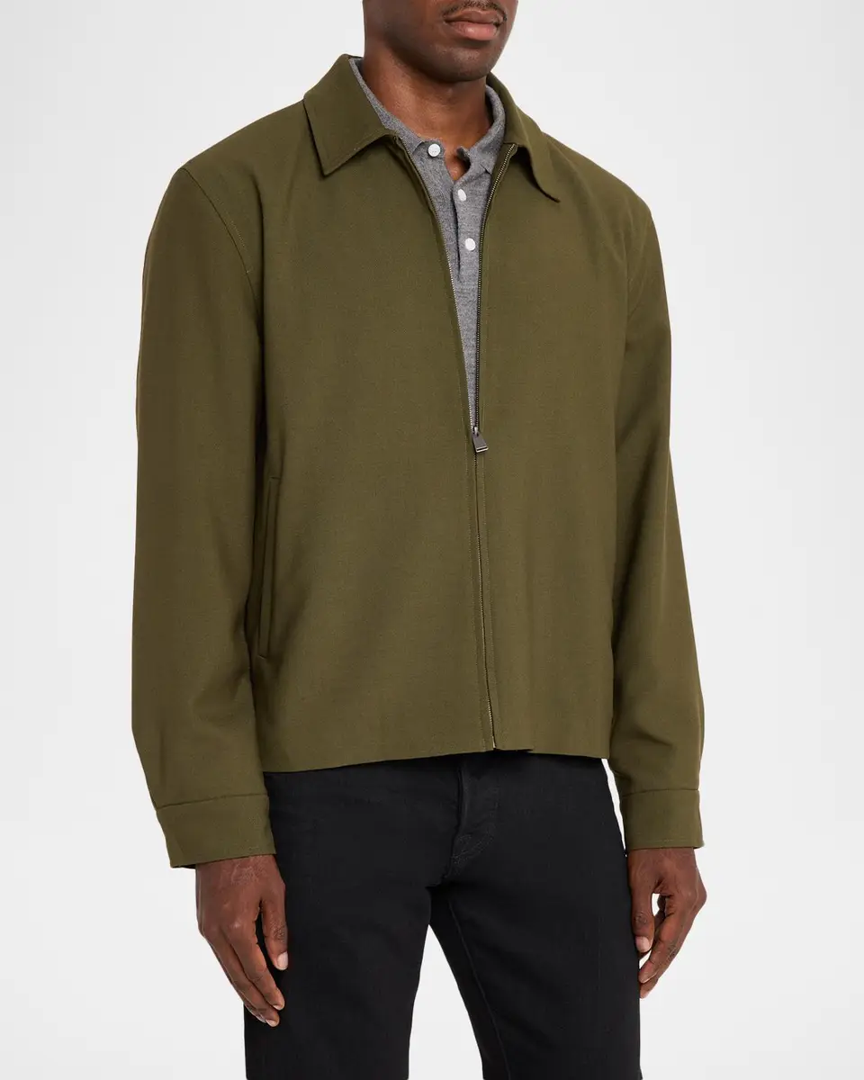 Simkhai Men's Sidney Full-Zip Blouson Jacket | Thumbnail 4 Simkhai Men's Sidney Full-Zip Blouson Jacket | Thumbnail 4