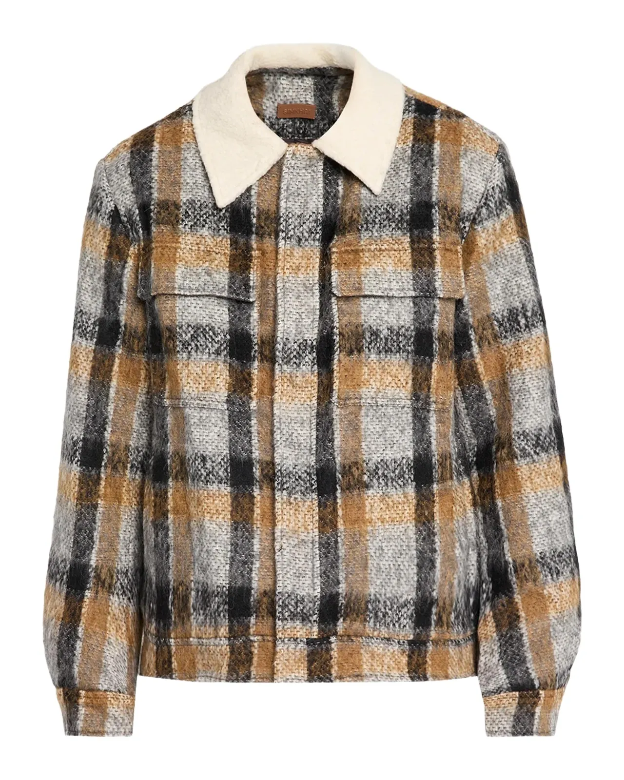 Men's Ford Brushed Plaid Trucker Jacket Men's Ford Brushed Plaid Trucker Jacket