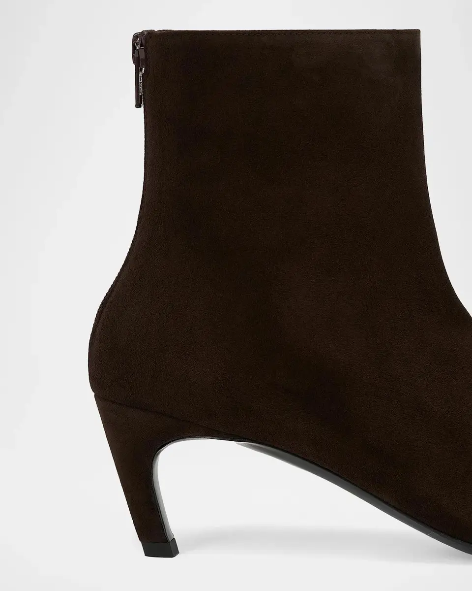 TOTEME Suede Zip-Up Ankle Boots | Thumbnail 5 TOTEME Suede Zip-Up Ankle Boots | Thumbnail 5