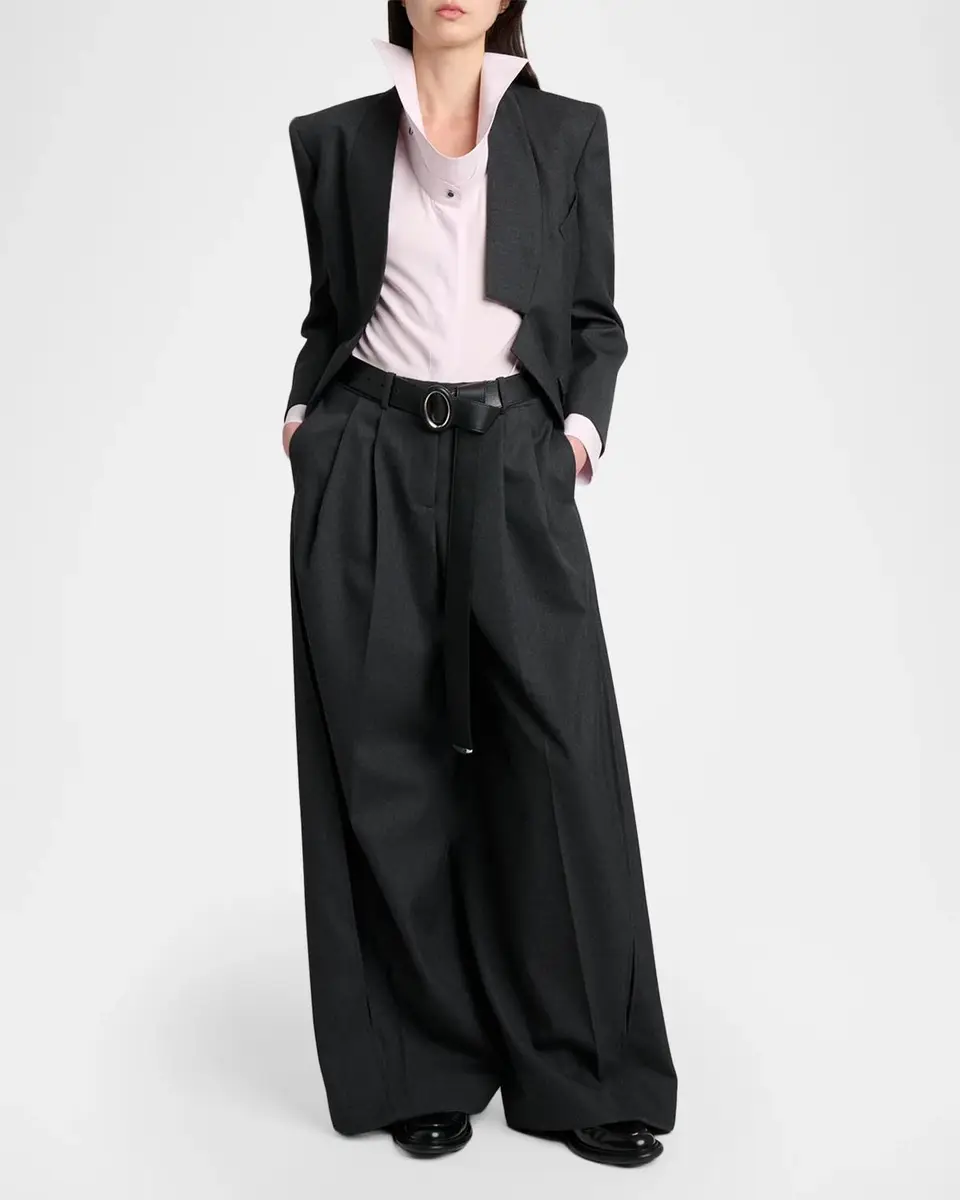 Givenchy Wool Pleated Balloon Pants | Thumbnail 2 Givenchy Wool Pleated Balloon Pants | Thumbnail 2