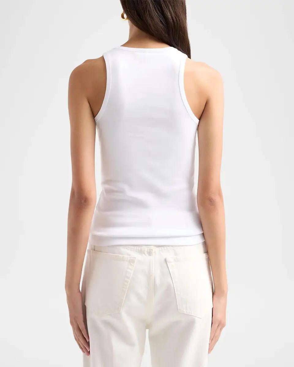 Ganni Compact Rib Jersey Cherry Tank Top | Thumbnail 3 Ganni Compact Rib Jersey Cherry Tank Top | Thumbnail 3