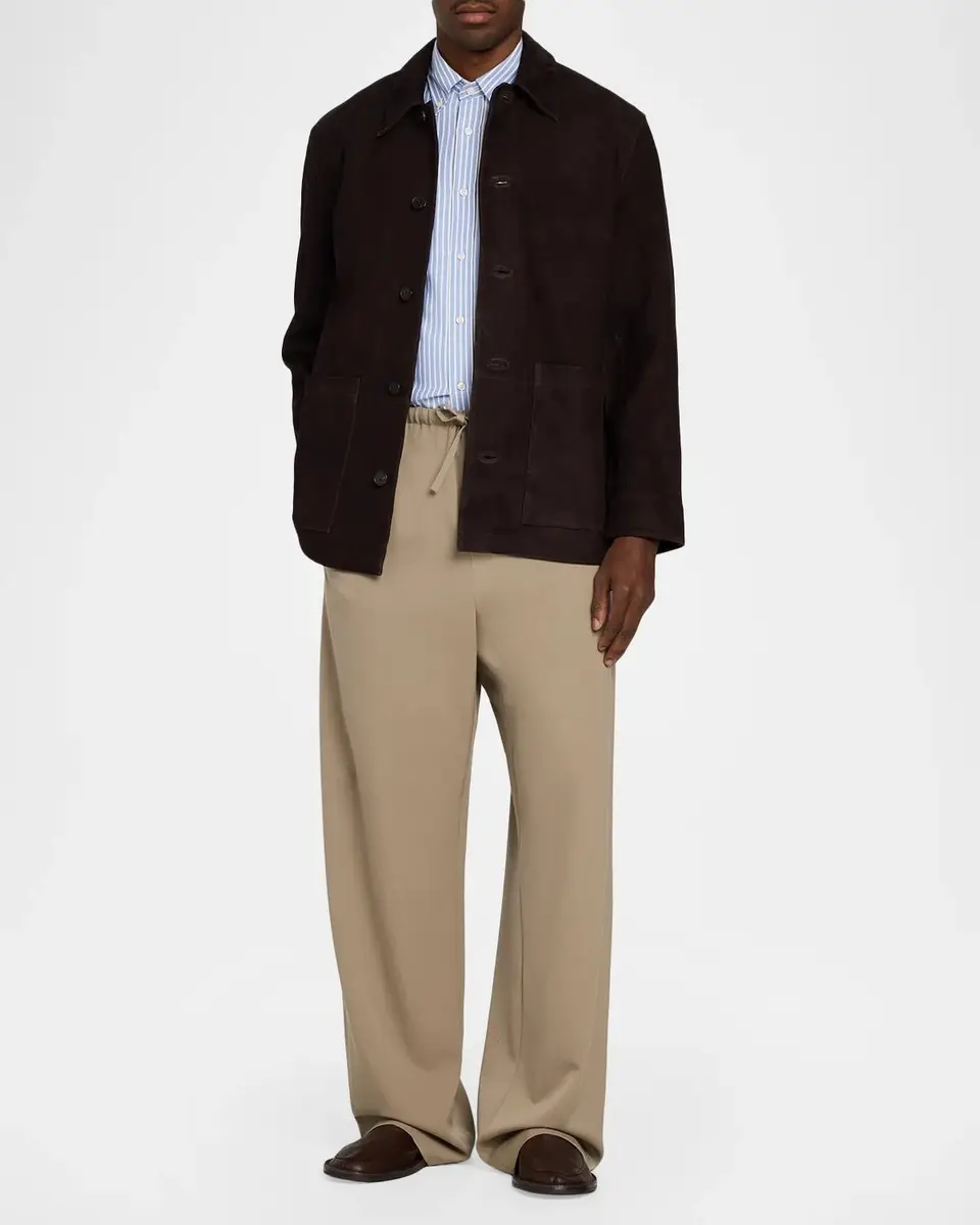 OFFICINE GÉNÉRALE Men's Suede Jacket | Thumbnail 2 OFFICINE GÉNÉRALE Men's Suede Jacket | Thumbnail 2