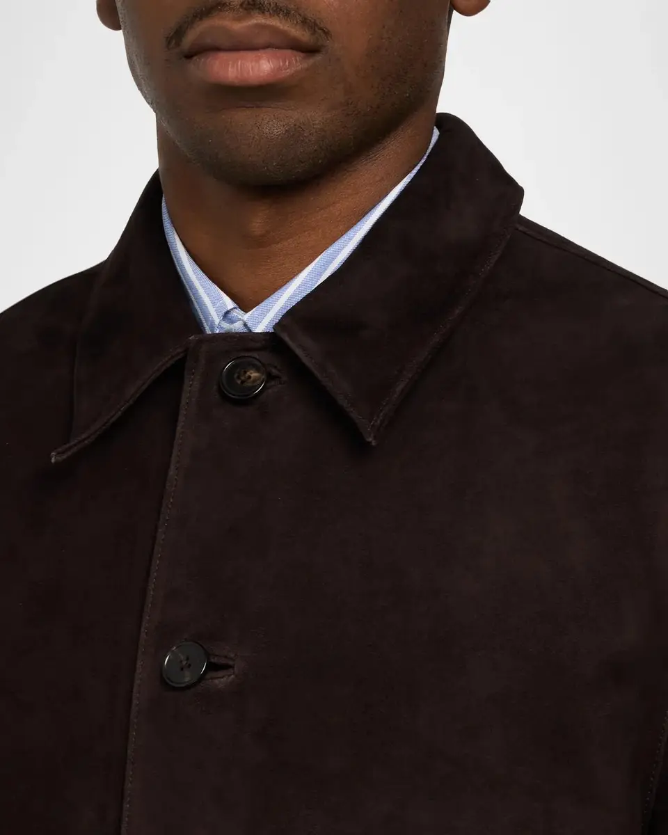 OFFICINE GÉNÉRALE Men's Suede Jacket | Thumbnail 5 OFFICINE GÉNÉRALE Men's Suede Jacket | Thumbnail 5