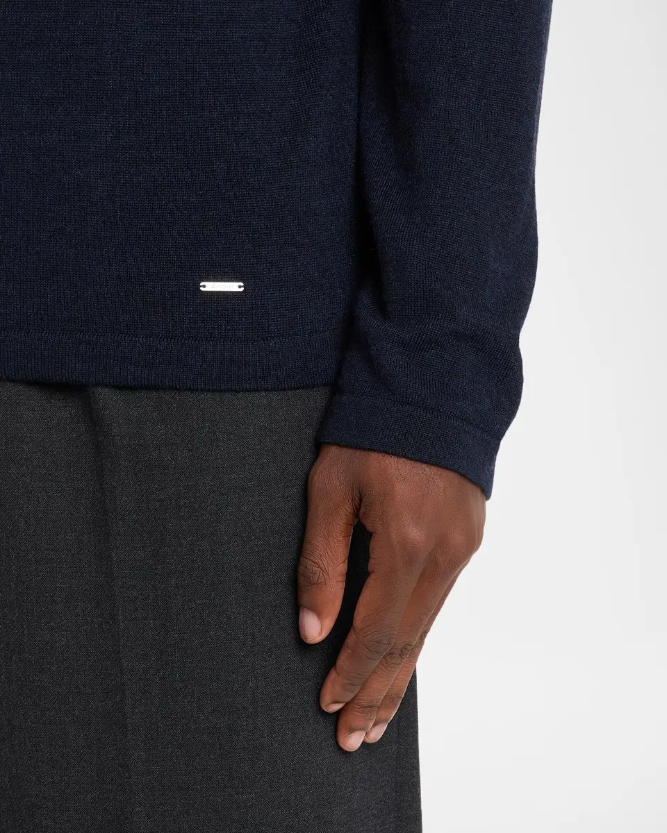 Simkhai Men's Barrett Tipped Crewneck Sweater | Thumbnail 5 Simkhai Men's Barrett Tipped Crewneck Sweater | Thumbnail 5