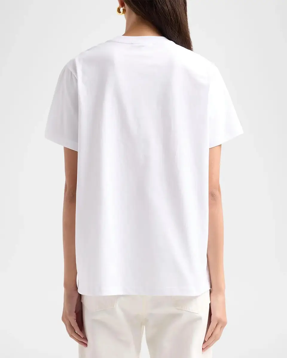 Ganni Cherry Cotton Crewneck T-Shirt | Thumbnail 3
